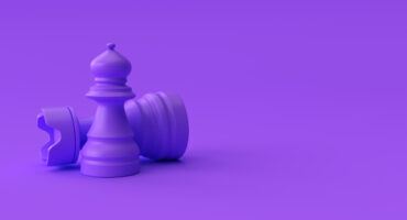 3D Render Realistic Chess isolated on pastel purple background illustration Design.