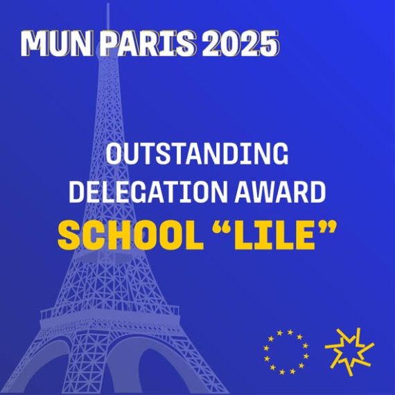 სკოლა ლილემ პარიზის გაეროს მოდელირების კონფერენციაზე Outstanding Delegation (გამორჩეული დელეგაცია) ჯილდო მოიპოვა!